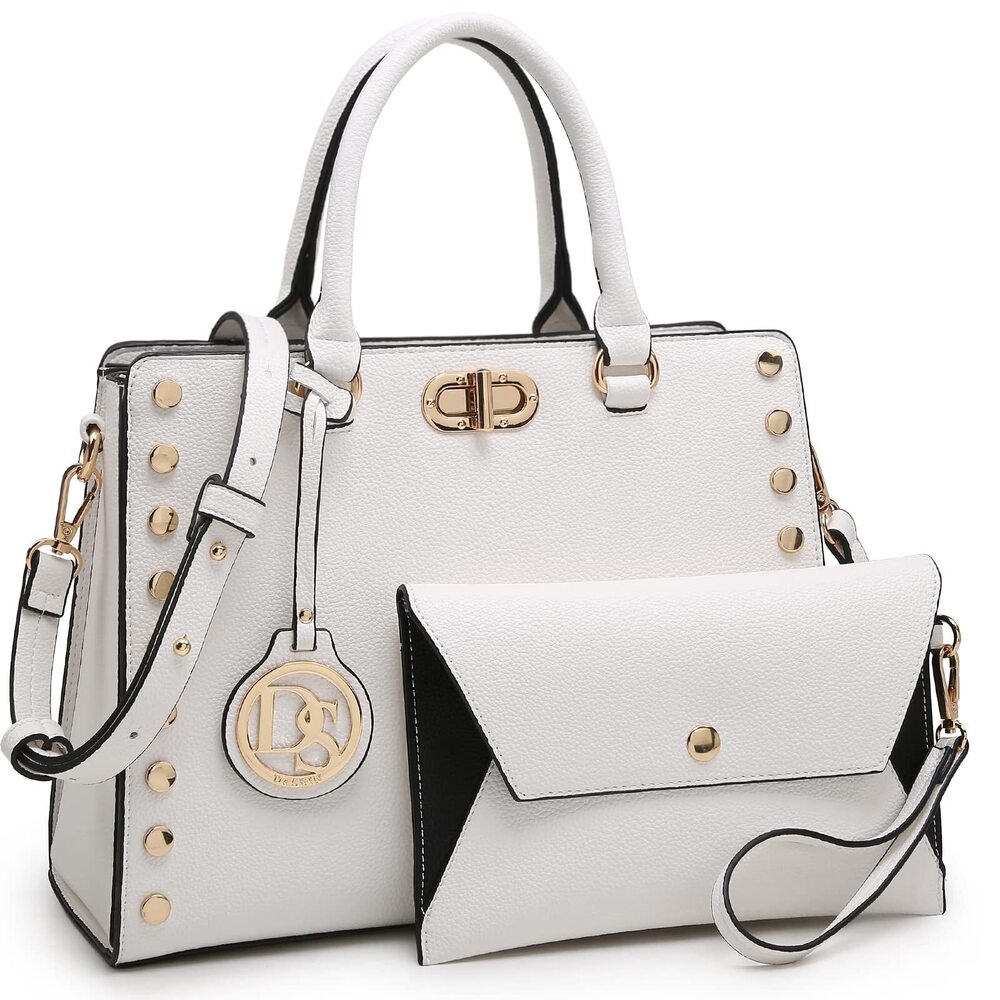 7038 Medium Satchel Handbag Work Tote Shoulder Bag Top Handle Purse